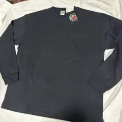 新品　19年製　Fruit Of The Loom ポケットロンT 黒　XL