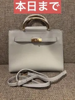 2wayレザーバッグ　グレージュ