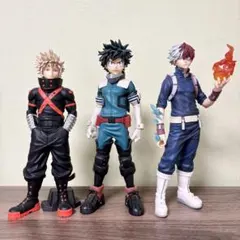 18 僕のヒーローアカデミア フィギュア 3体セット　緑谷出久　爆豪勝己　轟焦凍
