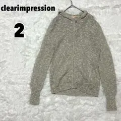 ♥CLEAR IMPRESSION♥ 綿麻ジップアップパーカーのサムネイル