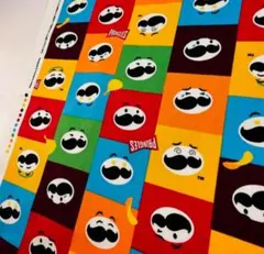 プリングルス　オックス　生地 マルチ　カラフル　スナック菓子　55×50