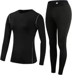 コンプレッションウェア スポーツ インナー 上下セット L レディース 吸汗速乾