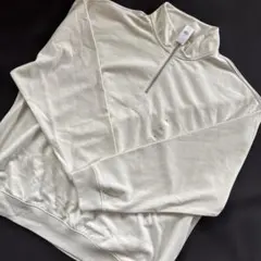 新品★GAP ハーフジップ スウェット XL ホワイトのサムネイル
