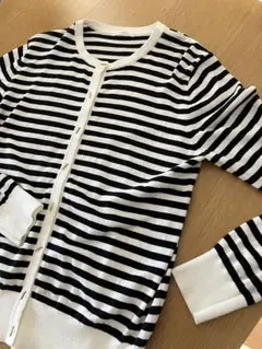 テチチ　ボーダー　カーディガン