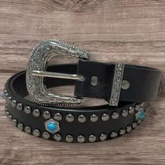 【フィル様専用】ベルト メンズ y2k ウエスタン 黒 スタッズ