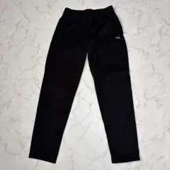 PUMA プーマ ジャージパンツ 黒 ピンクロゴ S スポーツ