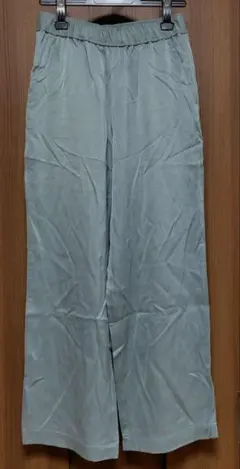 GREEN LABEL RELAXING グリーン ワイドパンツ ゴムウエスト