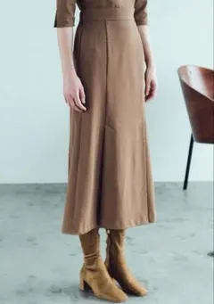 TIARA バイカラーファスナータックマーメイドスカート／セットアップ対応