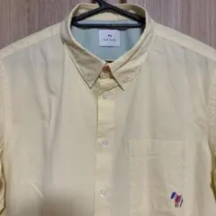 paul smith イエロー ボタンダウンシャツ L