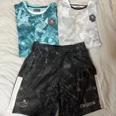 Kappa サッカーウェアセット Tシャツ2枚とショートパンツ　3点セット