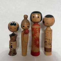 こけし 4体セット 昭和レトロ