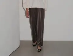 新品未使用　OHGA オーガ　ベロアパンツ OHGA ベロアパンツ ブラック - メルカリ