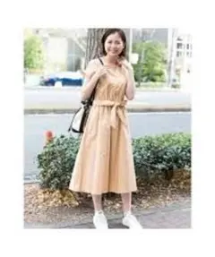 未使用 Sonny Label コットンウエストリボンワンピース