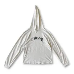 old stussy 薄手ロンT フード付き y2kのサムネイル
