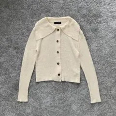 NKNIT カーディガン オフホワイト シアー - メルカリ