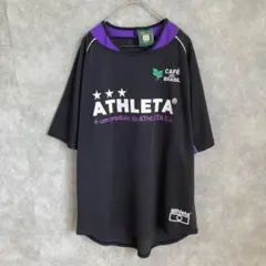 アスレタ 半袖 Tシャツ ハワイアン柄 ボタニカル柄 白 Oサイズ XL 未 