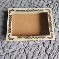 木製レース風模様　アクセサリーケース