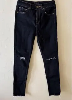 JEANASIS ダメージ加工 スキニーデニム デニムパンツ　S