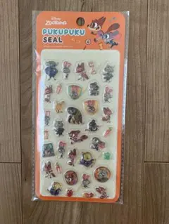 ディズニー　ズートピア　ぷくぷくシール