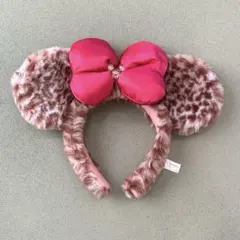 ミニー　カチューシャ　ヒョウ柄　レア　廃盤