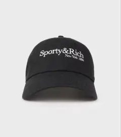 sporty&rich キャップ　ブラック