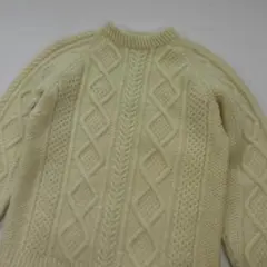 INVERALLAN　インバーアラン　フィッシャーマン　セーター　アイボリー