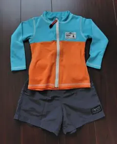 Ampersand キッズ 子供用 ラッシュガード＆水着 上下セット 90cm