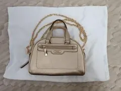 MICHEAL KORS メタリックレザー クロスボディ エクストラスモール