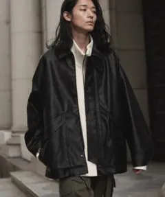 WYM LIDNMブルゾン　フェイクレザー　レザー　Lサイズ