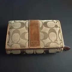 Coach 二つ折り財布 モノグラム柄