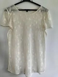 Massimo Dutti 星柄カーディガン 羽織もの 薄手 S オフ ホワイト