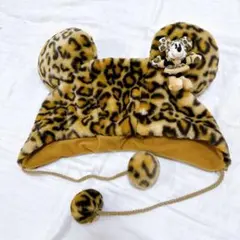 美品　ディズニー ミニー ファンキャップ ヒョウ柄 平成 jk 豹柄