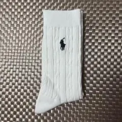 Ralph Lauren Sport ケーブル編み生成ソックス22~24cm