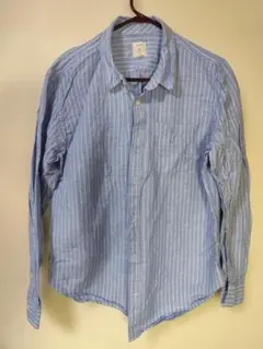 GAP 長袖シャツ ブルー ストライプ XL