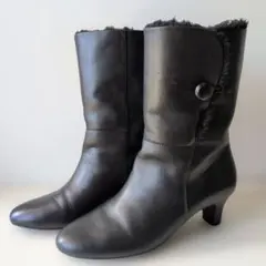 pitti ムートンブーツ ブラック 24cm EEのサムネイル