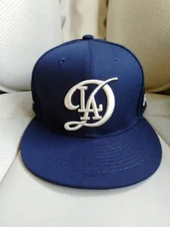 B品 New Era LA シティコネクト ネイビー×ゴールド 海外限定品