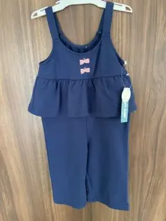 未使用　サロペット　90サイズ　ネイビー　オーバーオール