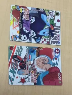ワンピースカード ラウンドワン ジンベエ フランキー プロモ - メルカリ