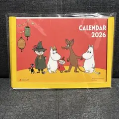 [新品未使用] 2026年　ムーミン卓上カレンダー　日本生命