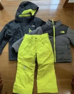 ノースフェイス　98〜120 4way ジャケット パンツ スキースノボー雪遊び