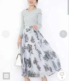 ジャスグリッティー フロッキーフラワースカート