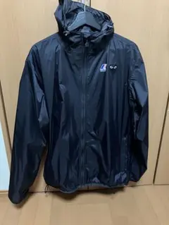 プレイ　コムデギャルソン × K-WAY ナイロンジャケット XL Comme Des Garçons Play x K-Way フーデッドジャケット | ブルー