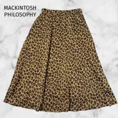 ＊マッキントッシュフィロソフィー＊【M】レオパード柄Aラインフレアスカートのサムネイル