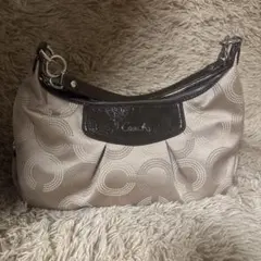 Coach ハンドバッグ ベージュ　コーチ　ロゴ　トートバッグ