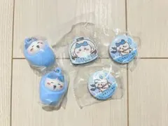 さ*い様 ちいかわ ハチワレセット おくるみマスコットチャーム くら寿司缶バッチ