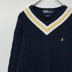 90s ポロバイラルフローレン　チルデンニット