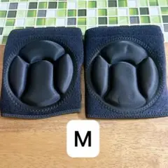 膝当て 2個入 ひざあてパッド 厚い ダンス 野球 両膝セット M/ブラック