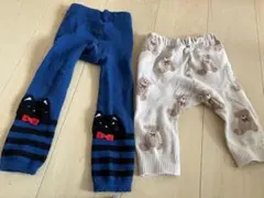 ベビータイツ 猫とクマ柄 セット