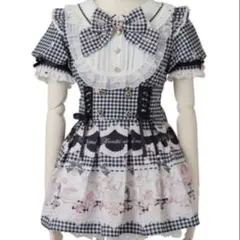 LIZLISA sweet gingham tearoom柄セットアップブラック - メルカリ