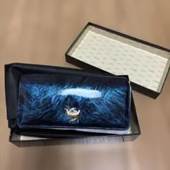 Clelia クレリア カンビアーレ 長財布 ブルー エナメル 合成皮革のサムネイル